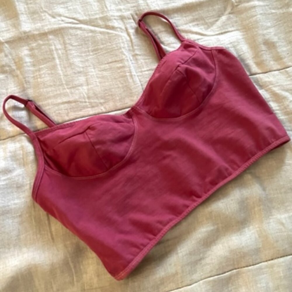 Organic Cotton Corset Crop Top, bralette